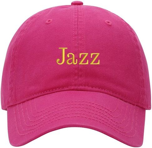 Men's Baseball Cap Jazz Embroidered Washed Cotton Vintage Hat Neutral Hat in Kuwait