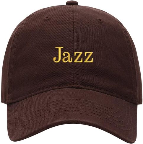 Men's Baseball Cap Jazz Embroidered Washed Cotton Vintage Hat Neutral Hat in Kuwait