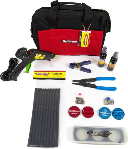 Road Warrior Kit - Sealing Solution - 6 Precision Moulds, 120W Cordless Glue Gun, 50 Sealant Sticks, Mould Release, Wire Cleaner, Connector Crimpers in Kuwait