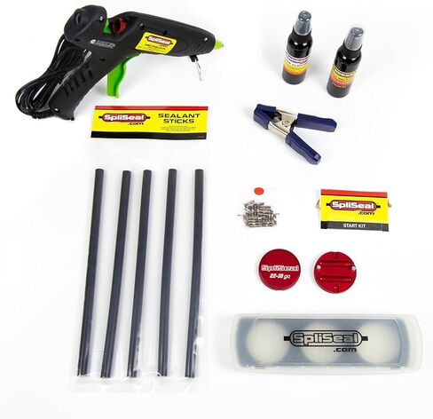 Road Warrior Kit - Sealing Solution - 6 Precision Moulds, 120W Cordless Glue Gun, 50 Sealant Sticks, Mould Release, Wire Cleaner, Connector Crimpers in Kuwait