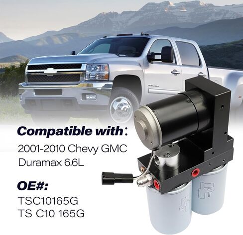 165GPH Diesel Fuel Lift Pump System Compatible with Chevy GMC Duramax 2001-2010 6.6L Replaces OE Number TS C10 165G TSC10165G in Saudi Arabia