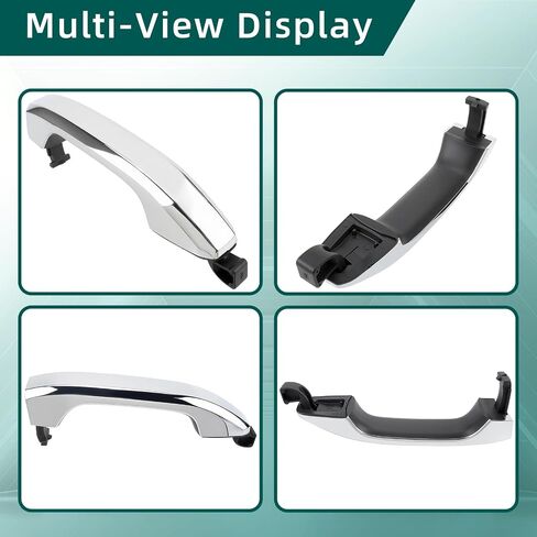 AUTOKAY Exterior Door Handle for Chevrolet Silverado Tahoe Suburban for GMC Sierra 1500 2500 HD 3500 2014-2017 Set of 4 Chrome 22923598 22923594 in Saudi Arabia