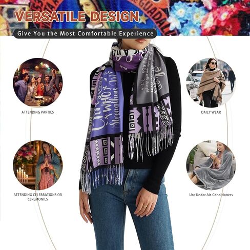 Prayer Shawls For Women Christian Gifts Inspirational Bible Verses Wrap Scarf for Teacher Mother Church Gifts in Saudi Arabia