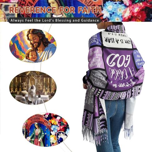 Prayer Shawls For Women Christian Gifts Inspirational Bible Verses Wrap Scarf for Teacher Mother Church Gifts in Saudi Arabia
