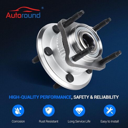 Autoround 512302 Pair Rear Wheel Hub and Bearing Assembly Compatible with 2006-2010 Jeep Commander, 2005-2010 Grand Cherokee, 5 Lugs w/ABS in Saudi Arabia