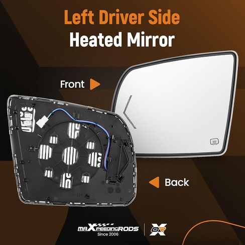 maXpeedingrods Passenger Side Mirror Glass Replacement Heated & Turn Signal Lamp for Toyota Sequoia 2008-2017, for Toyota Tundra 2007-2020 Right Side Convex Rear View Mirror Glass in Saudi Arabia