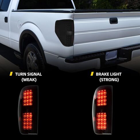 مصابيح خلفية LED DWVO متوافقة مع مصابيح الذيل الخلفية Ford F150 F-150 2009-2014 تحل محل زوج مصابيح الفرامل الخلفية الخلفية مع لمبة، لا تناسب Flareside in Saudi Arabia
