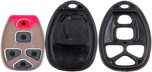 SCITOO 2PCS Keyless Entry Remote Car Key Fob Case Replacement for 2007-2014 for Buick Allure/LaCrosse 2007-2013 for Buick Enclave FCC OUC60270A 5 Buttons in Saudi Arabia