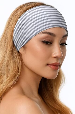 عصابة رأس، عصابة رأس، لفافة رأس، عصابة رأس ناعمة قابلة للتمدد، عصابة رأس رياضية لليوجا تناسب الجميع in Kuwait