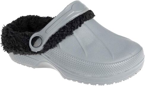 Foamwalk Toddler Boy's Furry Little Solid Clog with Sherpa Lining - Toddler Classic Lined Clog in Saudi Arabia