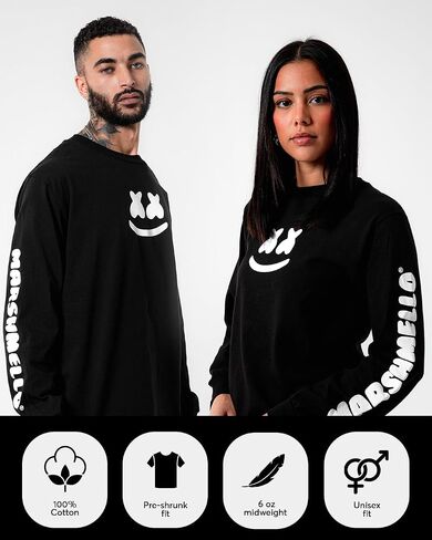 مارشميلو - قميص Smile Bar L/S - للجنسين in Saudi Arabia
