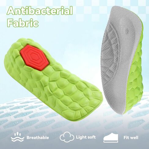 Mepase 4 Pairs Foot Arch Contour Shoes Lifts 3.5 cm Height Increase Insoles Heel Lift Cushion Gel Leg Discrepancy Balancer Anti-Slip and Shock Absorption for Sports Men Women in Saudi Arabia