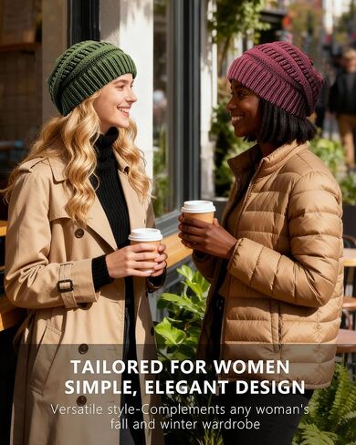 Cable Knit Slouchy Beanie for Women, Wool Winter Warm Womens Beanies, Trendy Oversized Slouch Hat Skull Ski Cap Hats in Saudi Arabia