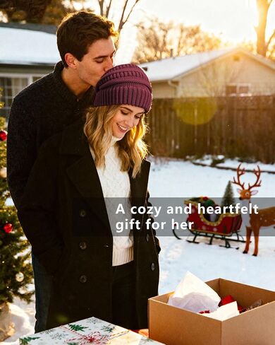 Cable Knit Slouchy Beanie for Women, Wool Winter Warm Womens Beanies, Trendy Oversized Slouch Hat Skull Ski Cap Hats in Saudi Arabia