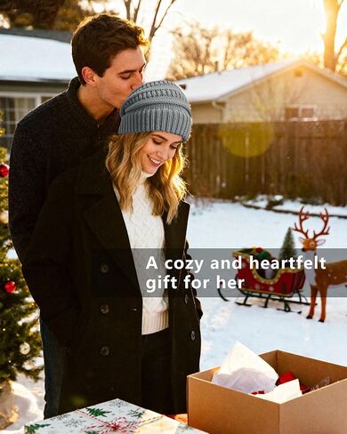 Cable Knit Slouchy Beanie for Women, Wool Winter Warm Womens Beanies, Trendy Oversized Slouch Hat Skull Ski Cap Hats in Kuwait