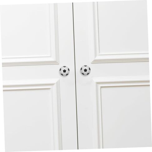 Luxshiny 8 قطعة مقابض كرة القدم الزخرفية الفريدة لخزانة المطبخ سلامة صبي فتاة مقابض أدراج درج تخزين منظم يسحب in Kuwait