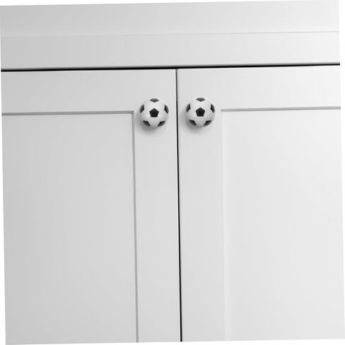 Luxshiny 8 قطعة مقابض كرة القدم الزخرفية الفريدة لخزانة المطبخ سلامة صبي فتاة مقابض أدراج درج تخزين منظم يسحب in Kuwait