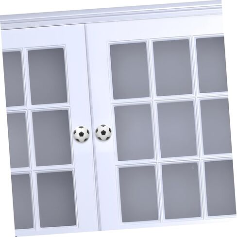 Luxshiny 8 قطعة مقابض كرة القدم الزخرفية الفريدة لخزانة المطبخ سلامة صبي فتاة مقابض أدراج درج تخزين منظم يسحب in Kuwait