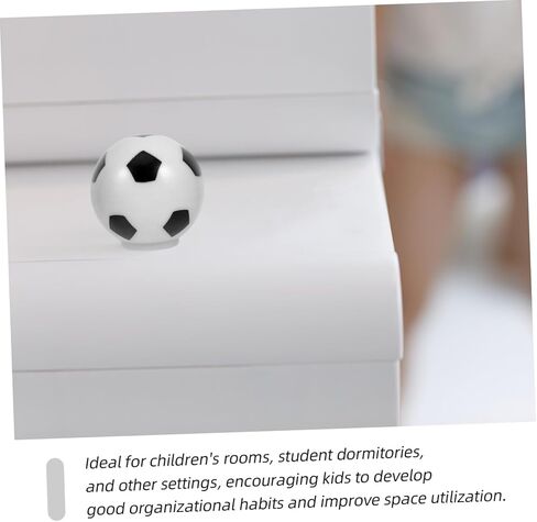 Luxshiny 8 قطعة مقابض كرة القدم الزخرفية الفريدة لخزانة المطبخ سلامة صبي فتاة مقابض أدراج درج تخزين منظم يسحب in Kuwait