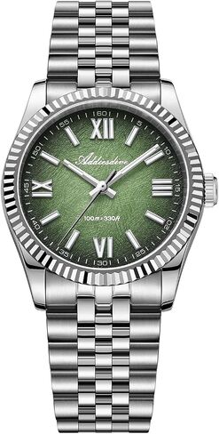 ADDIESDIVE 10.6 MM Luxury Watches for Men Women Roman Numerals Synthetic Sapphire VH Sweep Second Fluted Bezel Casual Wear Unisex Watch in Saudi Arabia