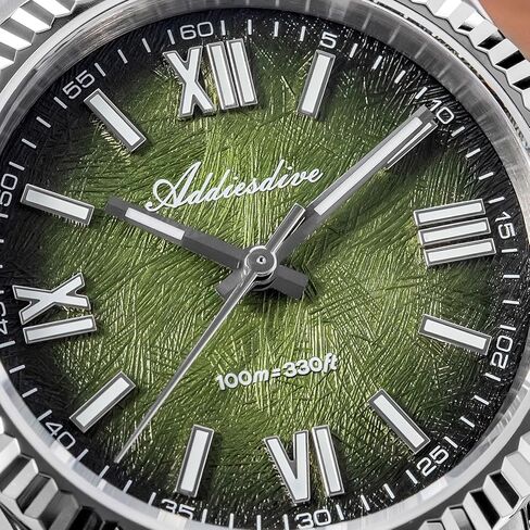 ADDIESDIVE 10.6 MM Luxury Watches for Men Women Roman Numerals Synthetic Sapphire VH Sweep Second Fluted Bezel Casual Wear Unisex Watch in Saudi Arabia