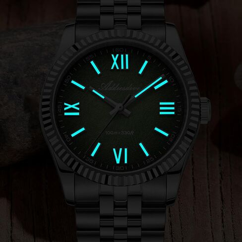 ADDIESDIVE 10.6 MM Luxury Watches for Men Women Roman Numerals Synthetic Sapphire VH Sweep Second Fluted Bezel Casual Wear Unisex Watch in Saudi Arabia