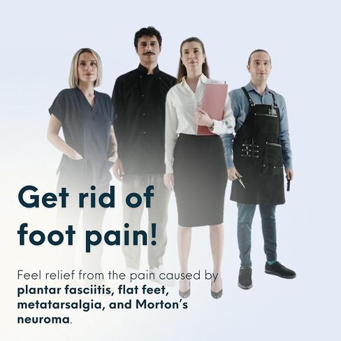 HANDARTE Leather Plantar Fasciitis Insoles | High Arch Support Inserts for Men | Overpronation Insoles for Flat Feet & Metatarsalgia Relief | Anti Odor - Durable - Anti Slip (US M10 | EU44) in Saudi Arabia