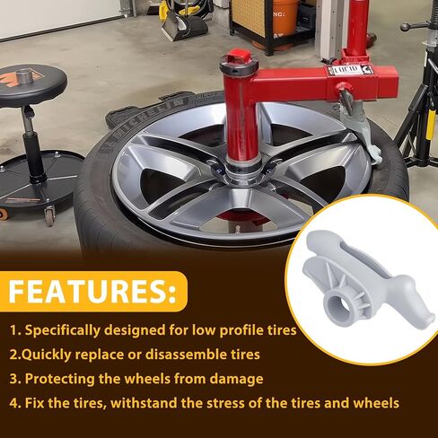 Low Profile Nylon Mount/Demount Head Kit for Coats Tire Changer Machine for Low Profile Tires Duck Head Replacement Part# TC184432 8184432 (Grey-1Pack) in Saudi Arabia