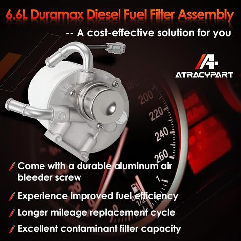 6.6L Duramax غطاء فلتر وقود الديزل متوافق مع محرك 2011-2016 Chevy Silverado & GMC Sierra 2500 3500 HD يستبدل #12664429 TP3018 in Saudi Arabia