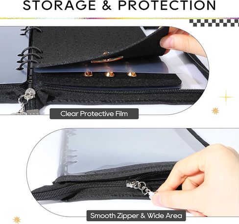 Enamel Pin Display Book with 8 Pages Portable Pin Trading Book Pin Collection Book for Collecting Brooches Pins and Patches (Black With Clear Protective Film) in Saudi Arabia