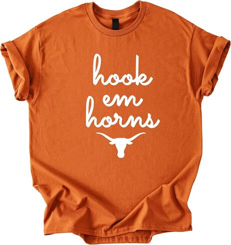 قميص Hook Em Horns، تي شيرت تكساس، قميص Longhorn، قميص تكساس الثقيل، Austin Tee Multi in Saudi Arabia
