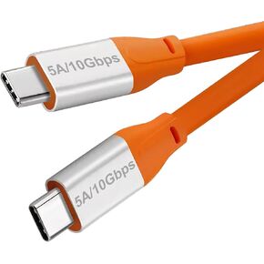 كابل USB C إلى USB C 3.1 بطول 15 قدم، وكابل USB 3.1 الجيل الثاني بسرعة 10 جيجابت في الثانية، وسلك شاشة 4K@60 هرتز وشحن سريع 100 واط مع علامة إلكترونية لـ Thunderbolt 3/4، وMacBook Pro/Air، وiPad Pro، وOculus، وSSD، وGalaxy S23( أسود) in Kuwait