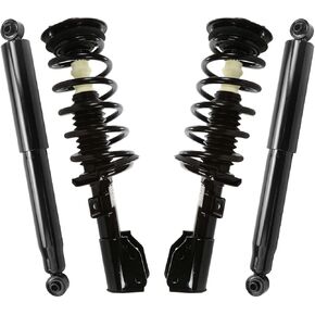 AutoShack Front Complete Strut & Coil Spring Assembly with Rear Shock Absorbers Set for 2010-2017 Chevrolet Equinox V6 AWD FWD | Full-vehicle Suspension System Replacement Kit CST100420-KS21260 in Saudi Arabia