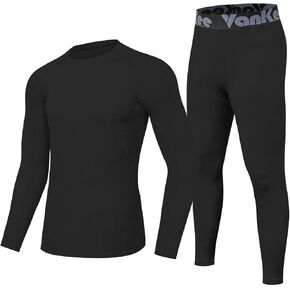 مجموعة ملابس داخلية حرارية للرجال، ملابس علوية حرارية وطبقة أساسية حرارية للرجال من Long Johns مبطنة بالصوف للطقس البارد in Kuwait