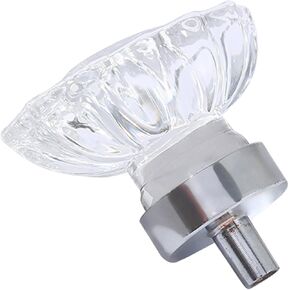 DOITOOL 3pcs Clear Crystal Drawer Knob Transparent Handle for Cupboard Dresser Wardrobe Easy to Install Decorative for Kitchen and Bathroom Use in Saudi Arabia