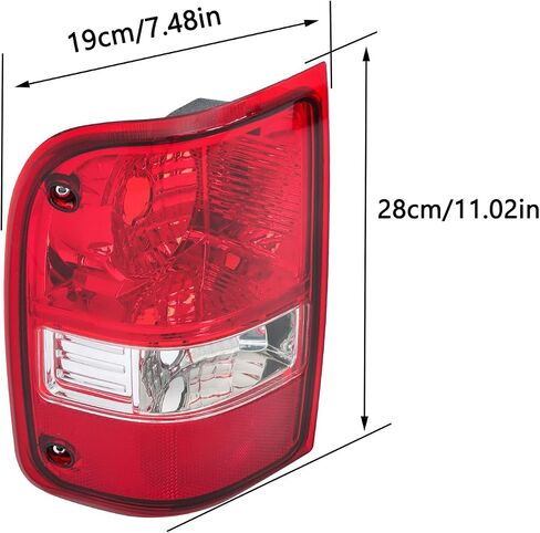 Silscvtt Left and Right Tail Light Replacement for Ranger 2001-2011 Brake Lamp Driver and Passenger Side 6L5Z13405AA FO281911 in Saudi Arabia
