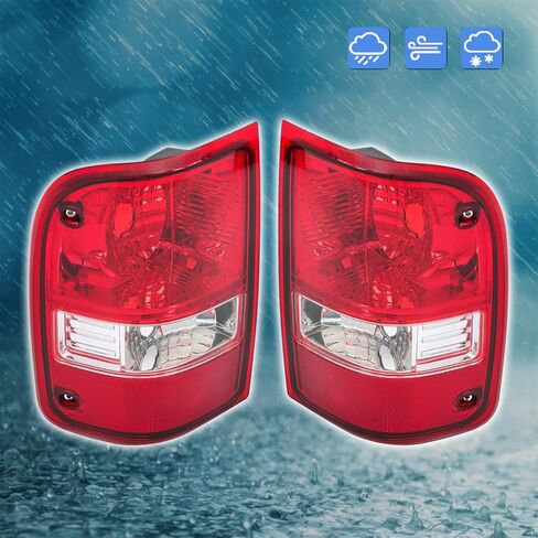 Silscvtt Left and Right Tail Light Replacement for Ranger 2001-2011 Brake Lamp Driver and Passenger Side 6L5Z13405AA FO281911 in Saudi Arabia