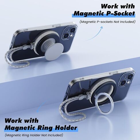 Magnetic Phone Grip Storage, Anti-lost for MagSafe Pop Socket,Magnetic Phone Grip Ring Holder and Magnetic Accessories(Not Included Phone Grip) in Saudi Arabia