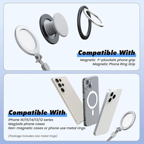 Magnetic Phone Grip Storage, Anti-lost for MagSafe Pop Socket,Magnetic Phone Grip Ring Holder and Magnetic Accessories(Not Included Phone Grip) in Saudi Arabia