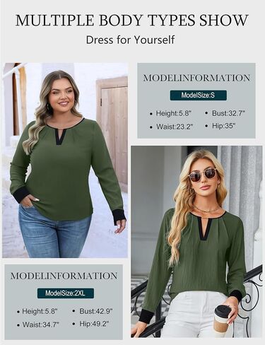 Blooming Jelly Womens Business Casual Long Sleeve Tops Color Block Fall Outfits 2024 Dressy Basic Work Shirts in Saudi Arabia
