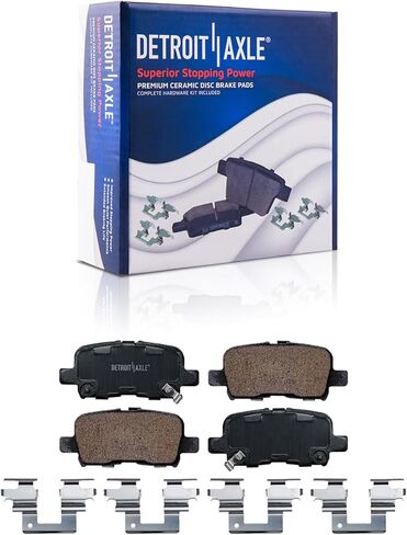 Detroit Axle - Brake Kit for 2002 2003 2004 Honda Odyssey Replacement Front and Rear Drilled Slotted Disc Brake Rotors Ceramic Brakes Pads in Saudi Arabia