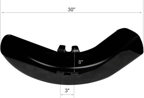 Green-L Painted Black Front Fender Fit for Harley Touring Road King Street Electra Glide Ultra 1989-2013 in Kuwait