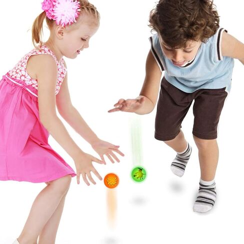 Shemira 64pcs Glow in The Dark Bouncing Balls,8 Halloween Theme Designs Bouncy Toys Balls, Halloween Party Favor Supplies, Trick or Treating Goodie, Halloween Miniatures,School Classroom Game Rewards in Kuwait