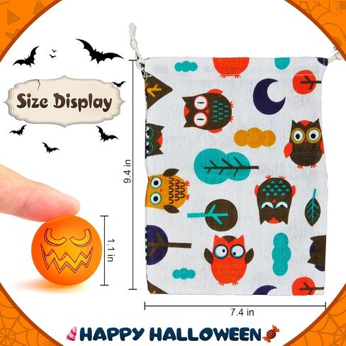 Shemira 64pcs Glow in The Dark Bouncing Balls,8 Halloween Theme Designs Bouncy Toys Balls, Halloween Party Favor Supplies, Trick or Treating Goodie, Halloween Miniatures,School Classroom Game Rewards in Kuwait
