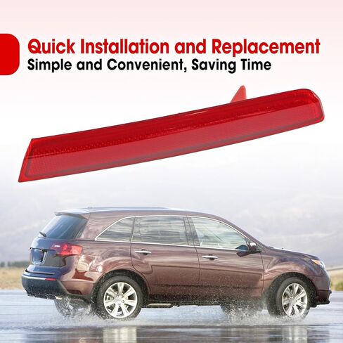 Rear Left Side Bumper Reflector Lamp Fit for Acura MDX 2010 2011 2012 2013 Replace 33555-STX-A11 33555STXA11 in Saudi Arabia