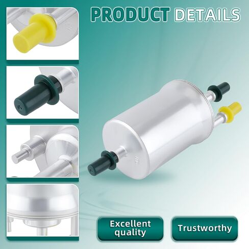 AUTOKAY 1K0201051C 1K0201051B 6.6 فلتر وقود البنزين يناسب أودي A4 A3 S3 TT TTRS VW Passat Jetta Golf Polo Seat Altea Leon Toledo Skoda Octavia Superb Yedi in Saudi Arabia
