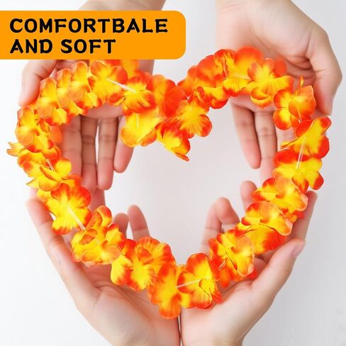 36 Pcs Leis for Luau Party Decorations, Hawaiian Leis Party Favors,Hawaiian Party Decorations,Colorful Flower Necklace, Luau Party Favors Supplies,Tropical Summer Beach Theme Decor(3 Dozen) in Saudi Arabia