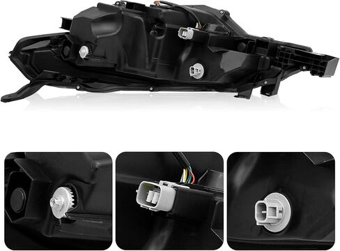 PENSUN LED Headlight Assembly for 2017 2018 2019 Toyota Corolla SE XSE, Dual Projector Front Headlamps, Left & Right, Plug-and-Play in Saudi Arabia