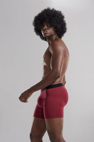 1/3 Pack Men's Soft Cotton Blend Boxer Briefs Elastic Waistband Comfy & Moisture Wicking Underwear in Saudi Arabia