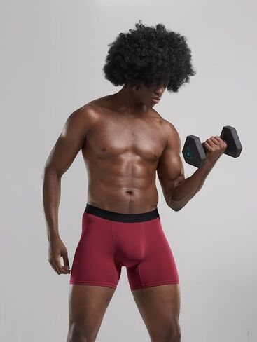 1/3 Pack Men's Soft Cotton Blend Boxer Briefs Elastic Waistband Comfy & Moisture Wicking Underwear in Saudi Arabia